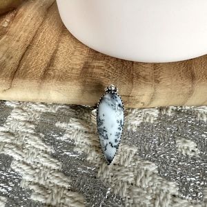 Gem Stone ring, set in 925 Sterling Silver size 8